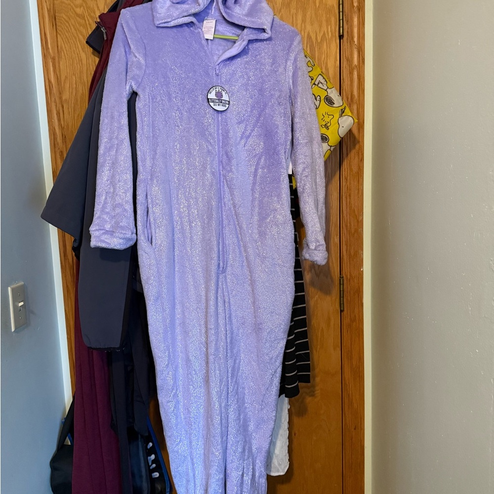 Purple Hooded Onesie